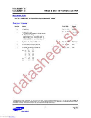 K7A323601M-QC16 datasheet  