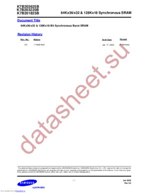 K7B203225B-QI75 datasheet  