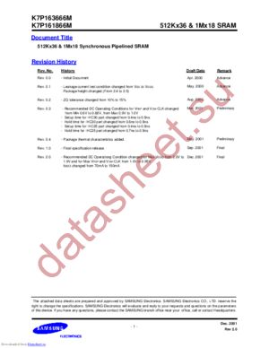K7P161866M-HC30 datasheet  