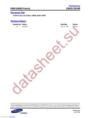 KM6168000LRI-5L datasheet  