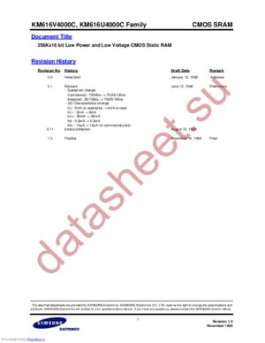 KM616U4000CLR-7L datasheet  