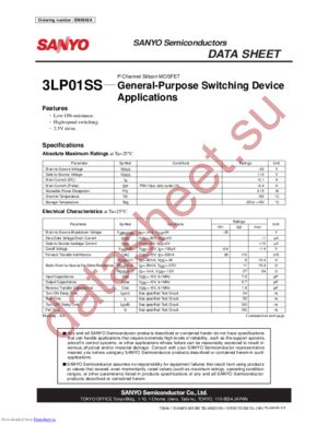 3LP01SS-TL-E datasheet  