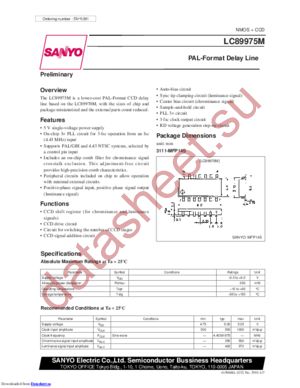 LC89975M-TE-R datasheet  