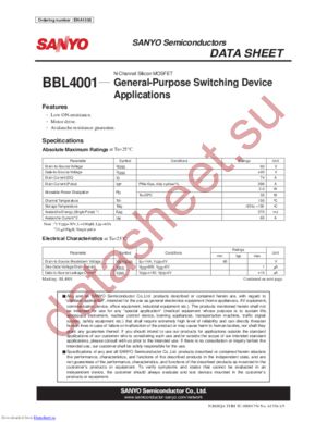 BBL4001 datasheet  