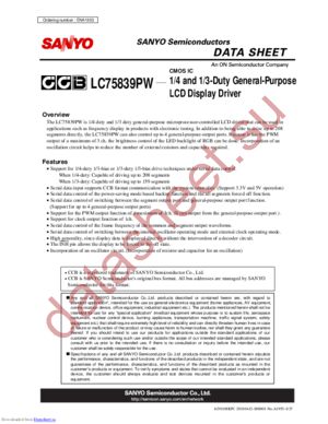 LC75839PW datasheet  