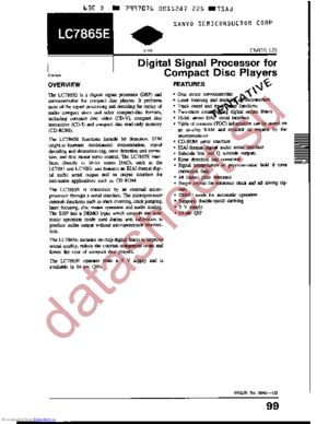 LC7865E datasheet  