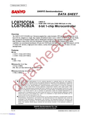 LC875CB2A datasheet  