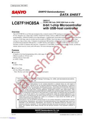 LC87F1HC8SA_0812 datasheet  