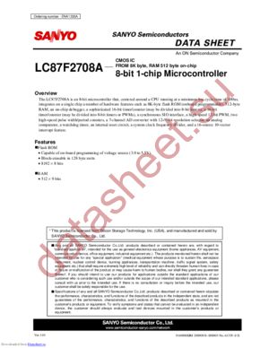 LC87F2708A_09 datasheet  