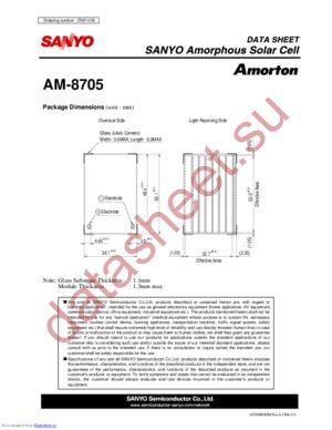 AM-8705 datasheet  