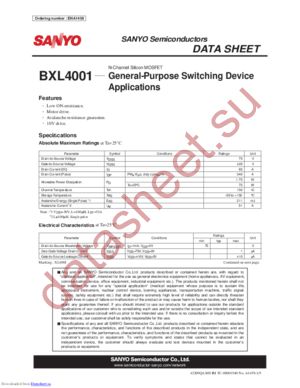 BXL4001 datasheet  