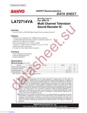 la72714va datasheet  