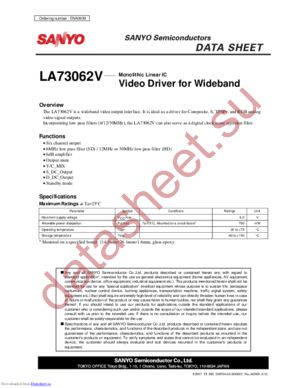 LA73062V datasheet  