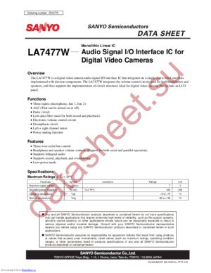 LA7477W datasheet  