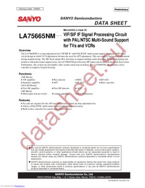 LA75665NM datasheet  