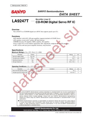 LC9247T datasheet  