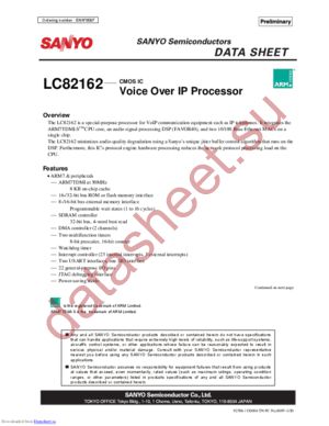 LC82162 datasheet  