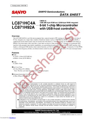 LC871H96A datasheet  