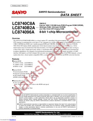 LC8740B2A datasheet  