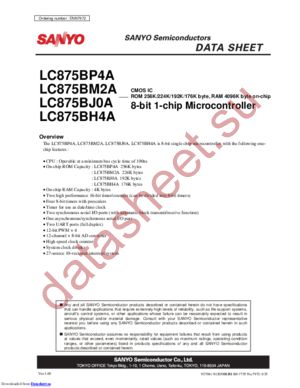 LC875BJ0A datasheet  