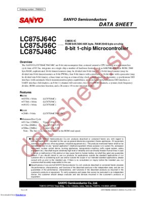 LC875J48C datasheet  