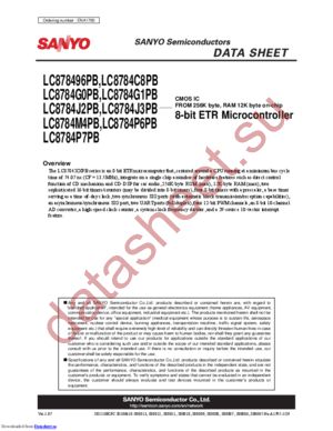 LC8784C8PB datasheet  