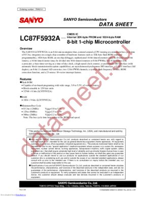 LC87F5932A datasheet  