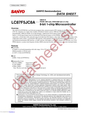 LC87F5JC8A datasheet  