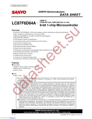LC87F6D64A datasheet  