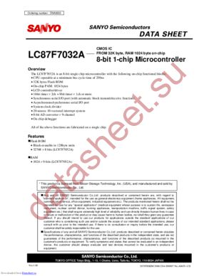 LC87F7032A datasheet  