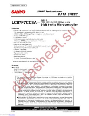 LC87F7CC8A datasheet  