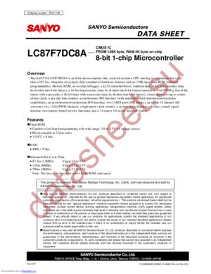 LC87F7DC8A datasheet  