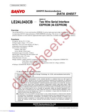 LE24L043CB-TL datasheet  