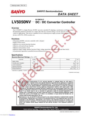 LV5050NV datasheet  