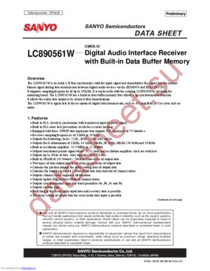 LC890561W-E datasheet  