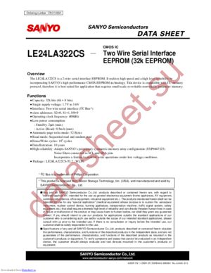 LE24LA322CS datasheet  