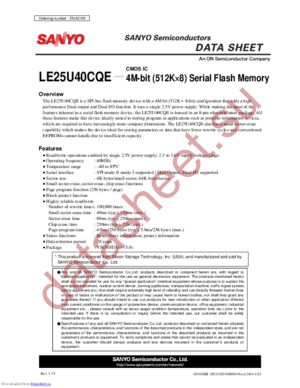 LE25U40CQE datasheet  