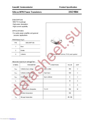 2SC1584 datasheet  