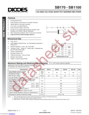 SB1100-B datasheet  