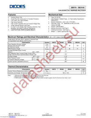 SB380-B datasheet  