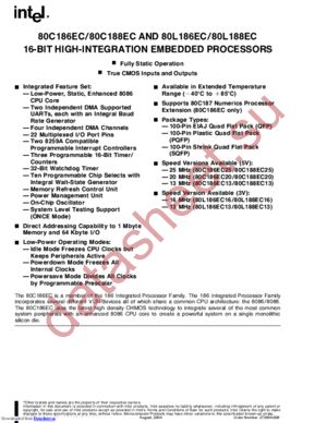 A80C186ECI datasheet  