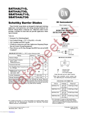 SBAT54ALT3G datasheet  