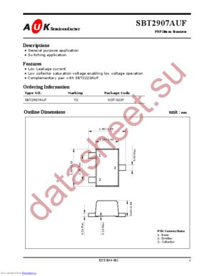 SBT2907AUF_1 datasheet  