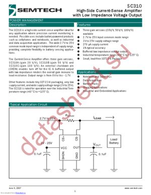 SC310 datasheet  