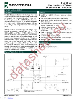 SC338 datasheet  