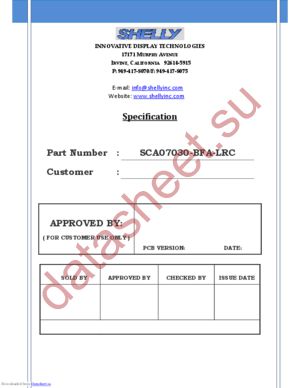 SCA07030-BFA-LRC datasheet  