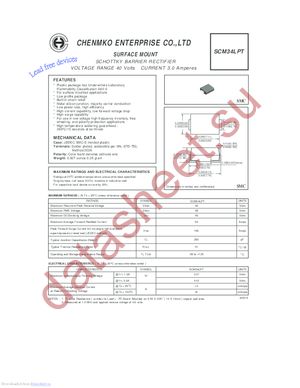 SCM34LPT datasheet  