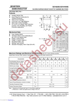 SD10100C datasheet  