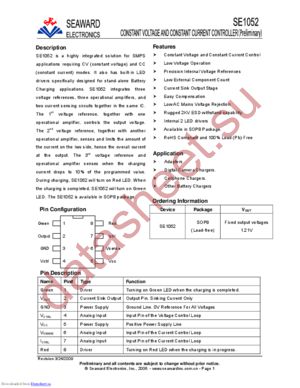 SE1052 datasheet  