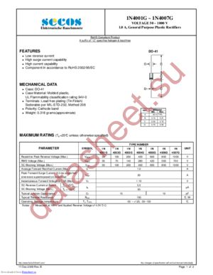 1N4001G_09 datasheet  